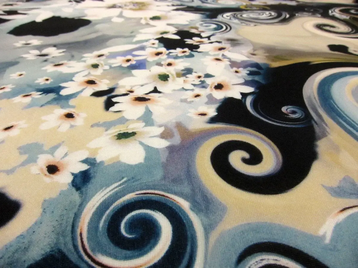 Printed Silk Gazar1