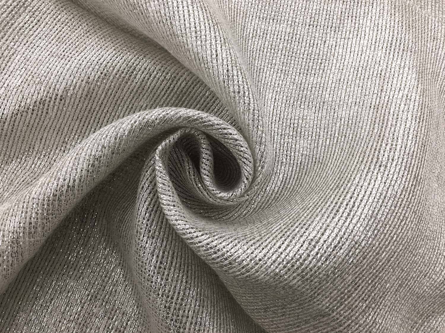 Cotton Lurex Mesh In Silver2