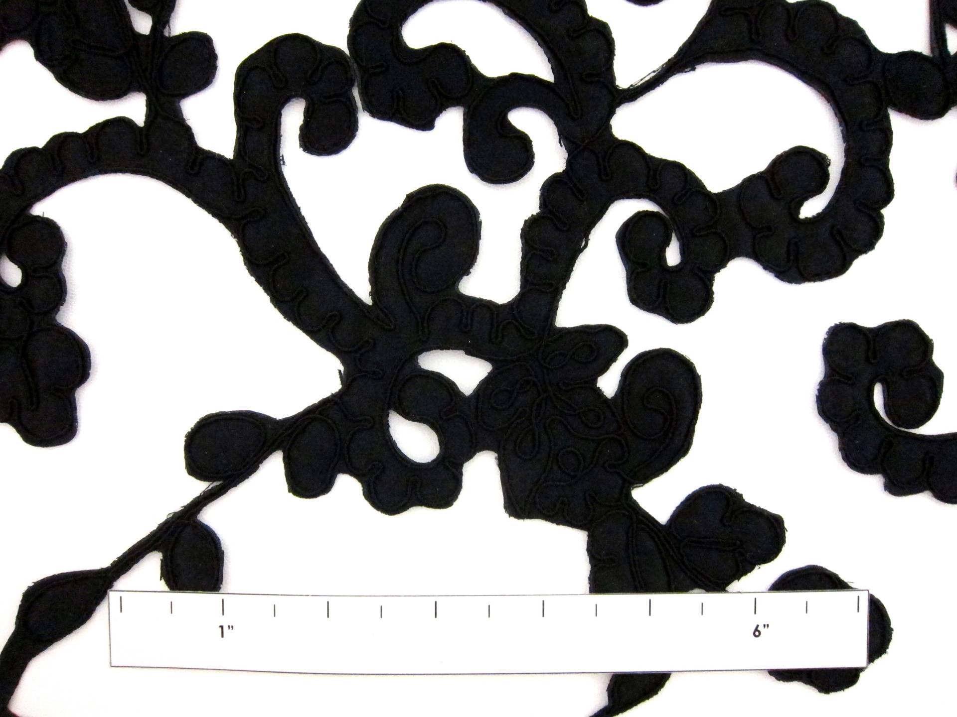 Corded Satin Appliqué on Illusion2