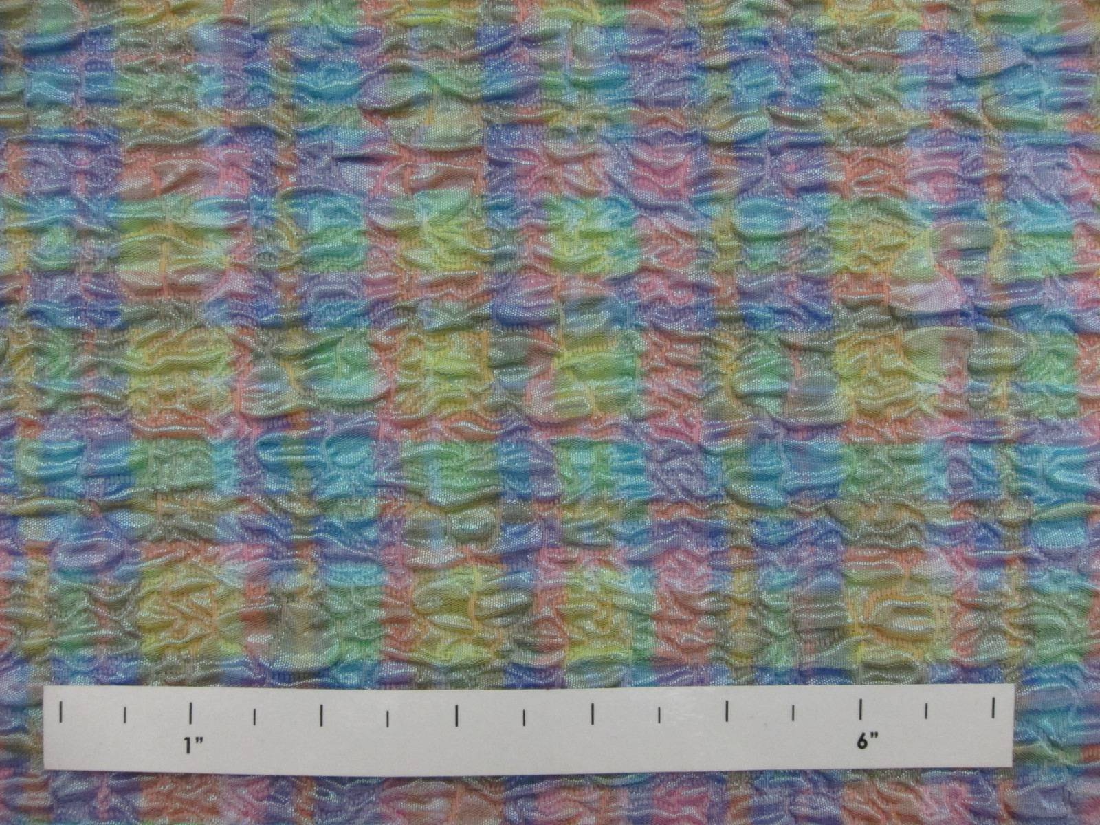 Plaid Poly Rayon Cloqué0