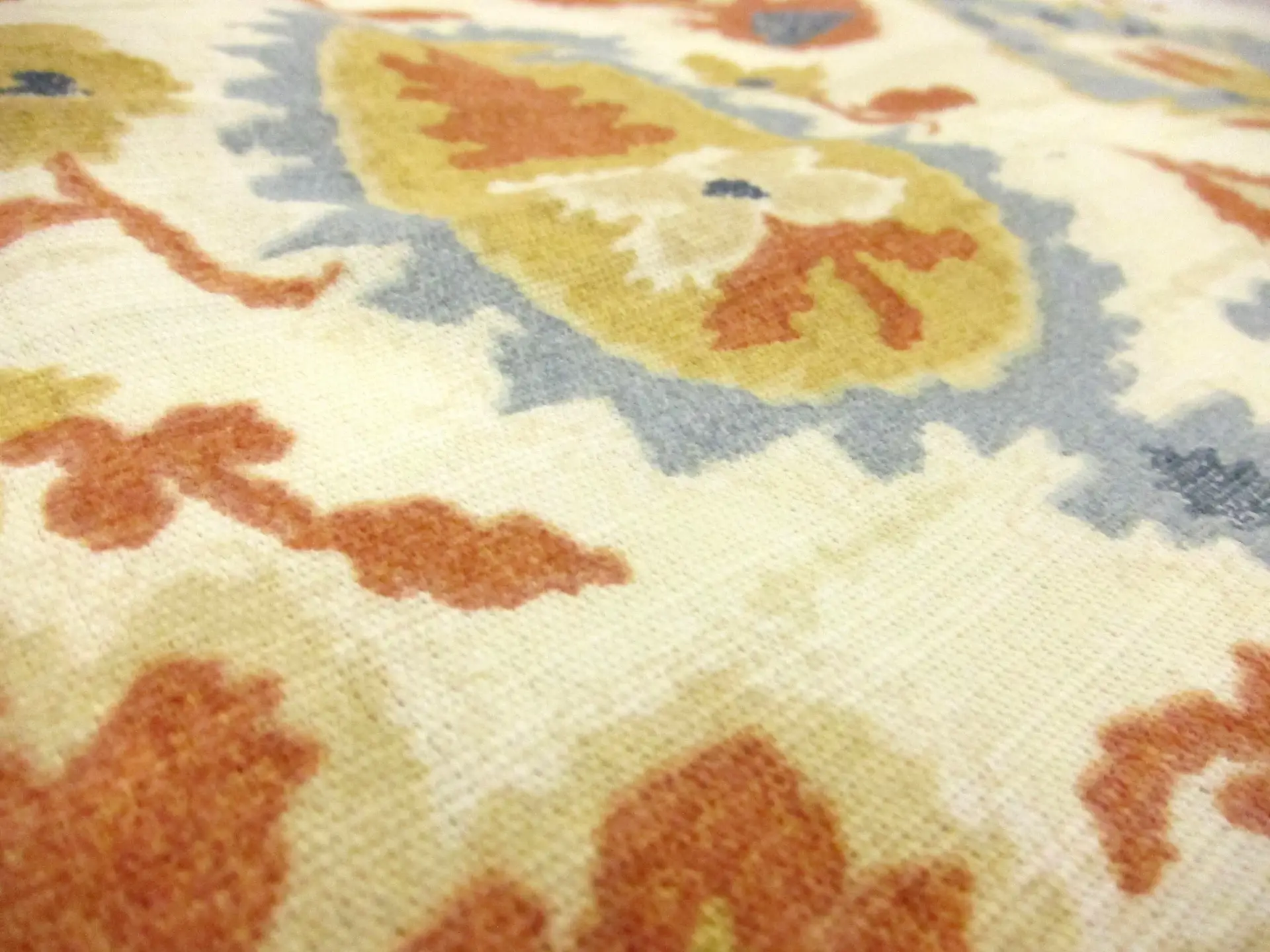 Cotton and Linen Blend Print2