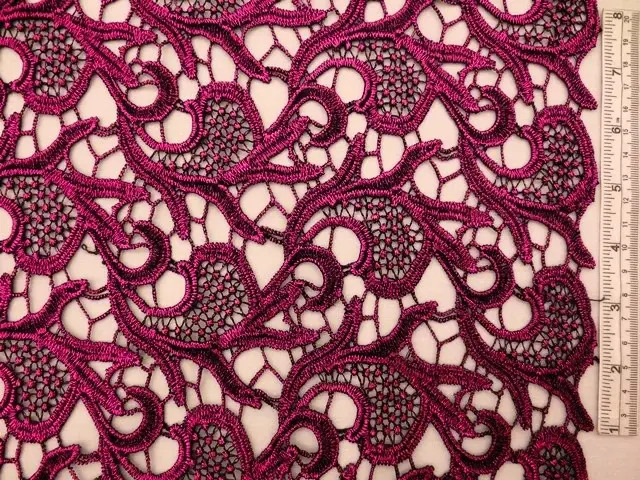 Metallic Guipure Lace0