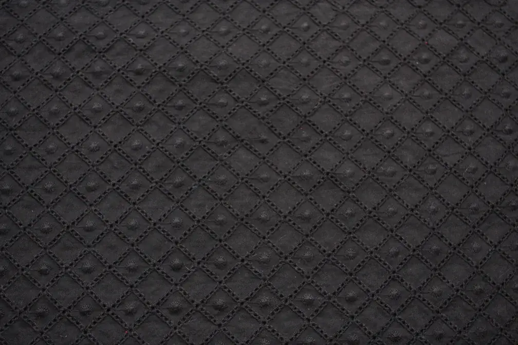 Cotton Eyelet in Black0