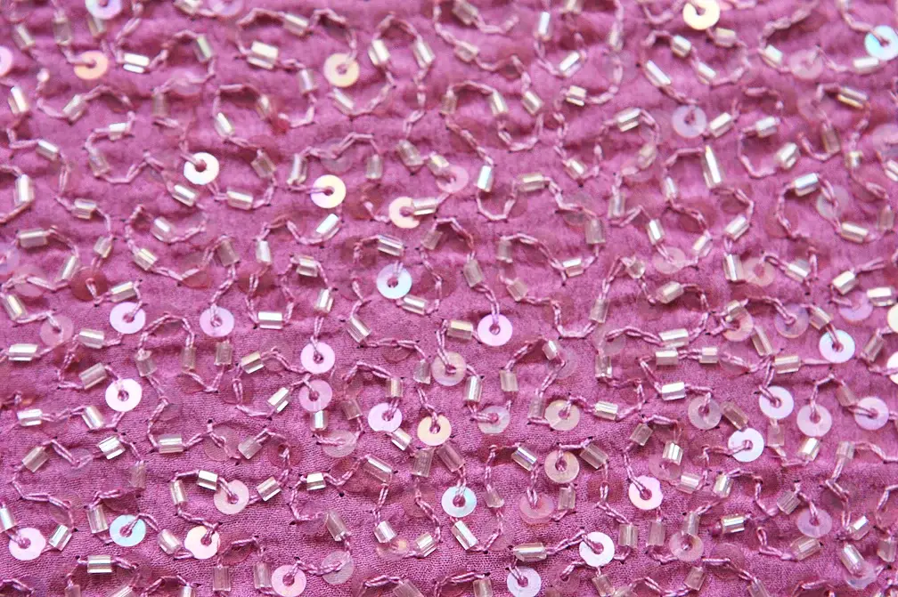 Sequins on Silk Chiffon2