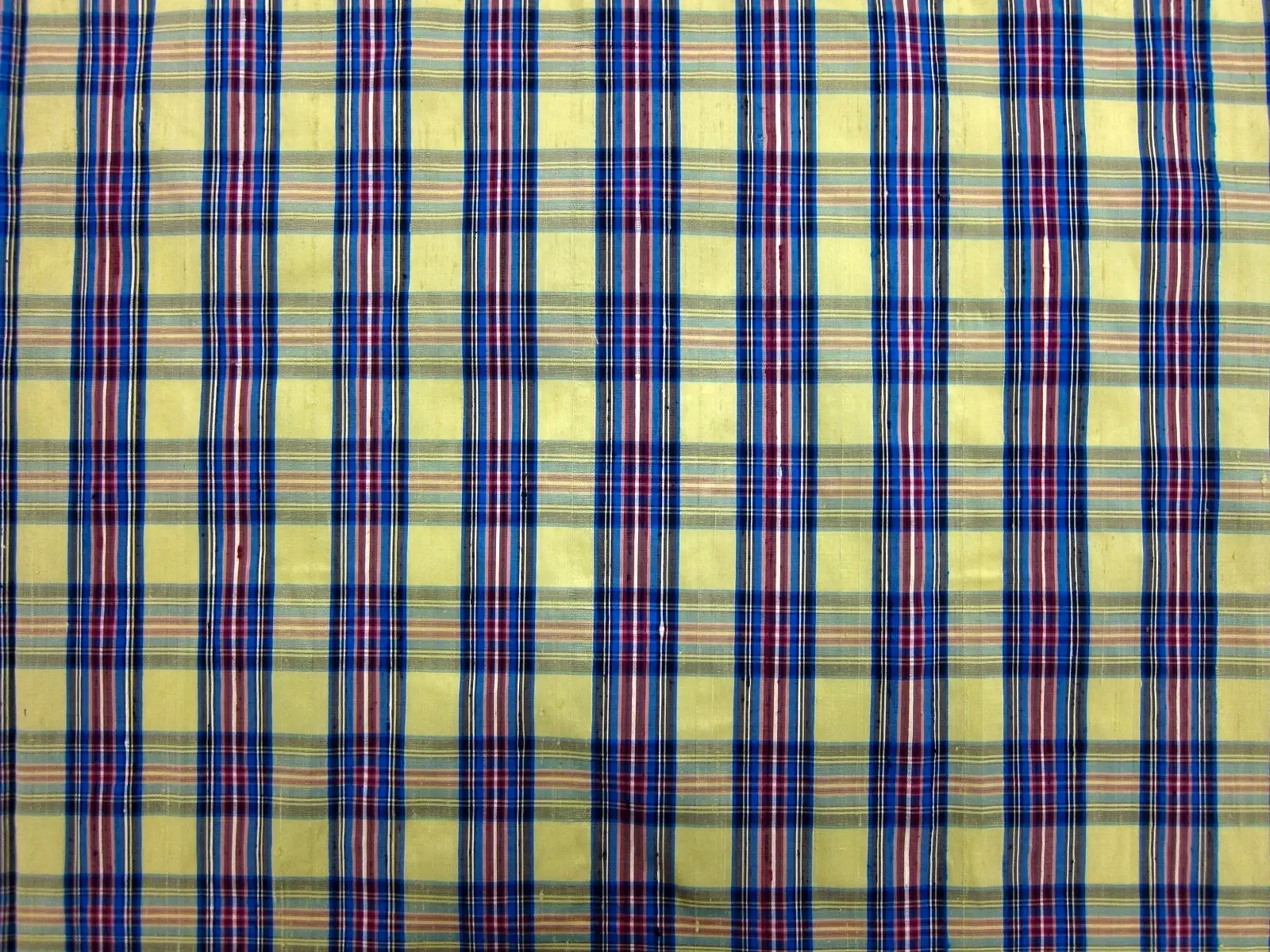 Silk Shantung Plaid0