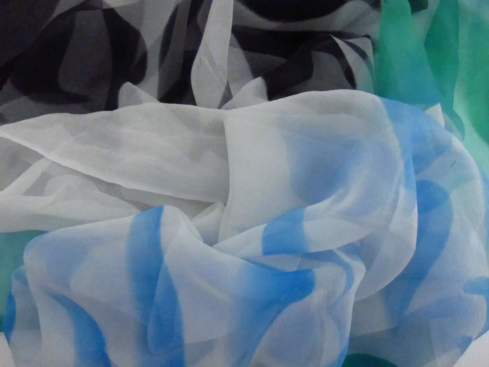 Hand Painted Silk Chiffon2
