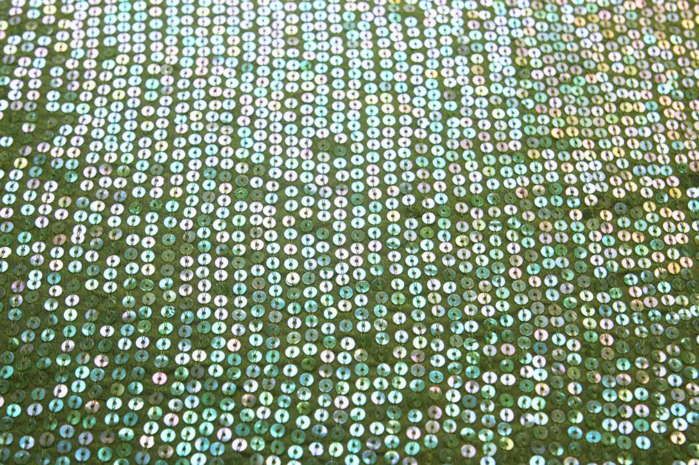 Sequins on Silk Chiffon0