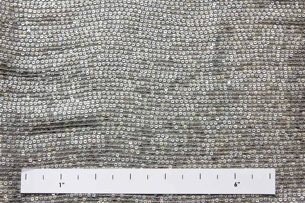 Sequins on Silk Chiffon1