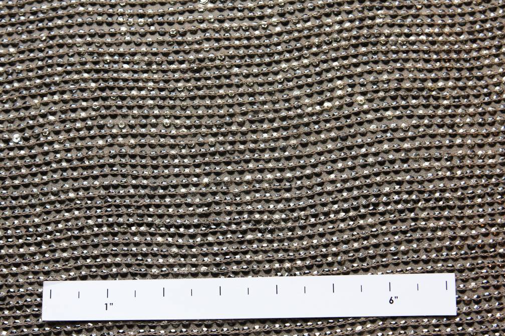 Sequins on Silk Chiffon1