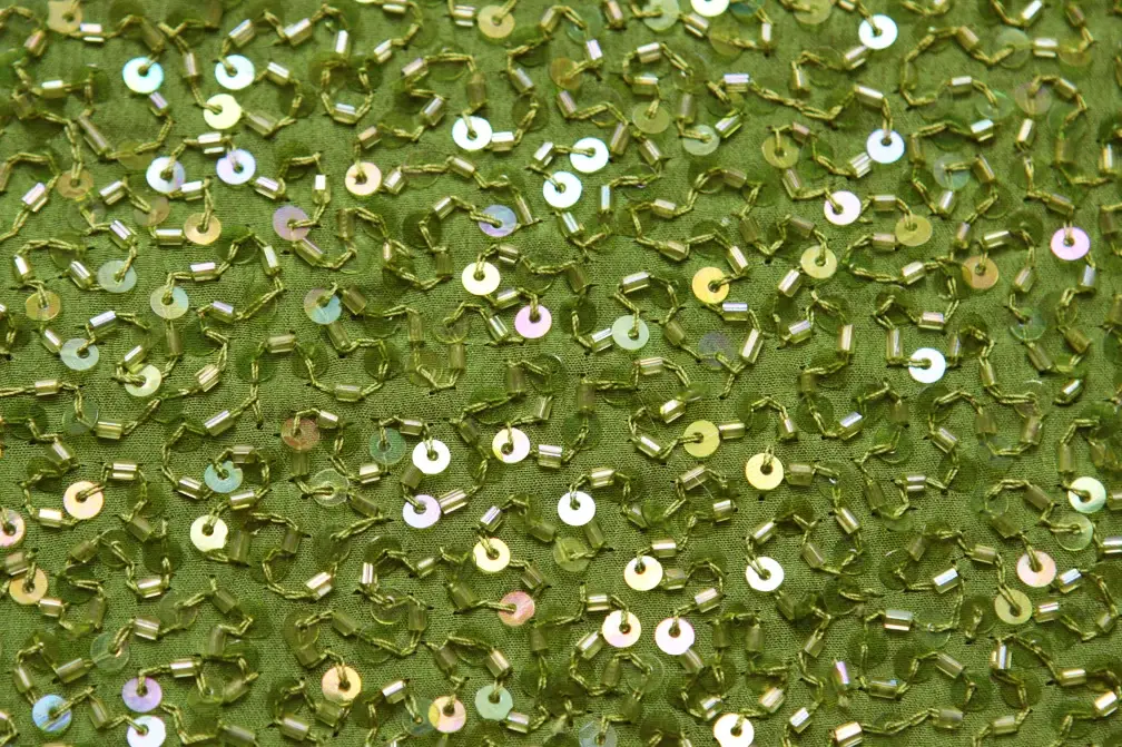 Sequins on Silk Chiffon2