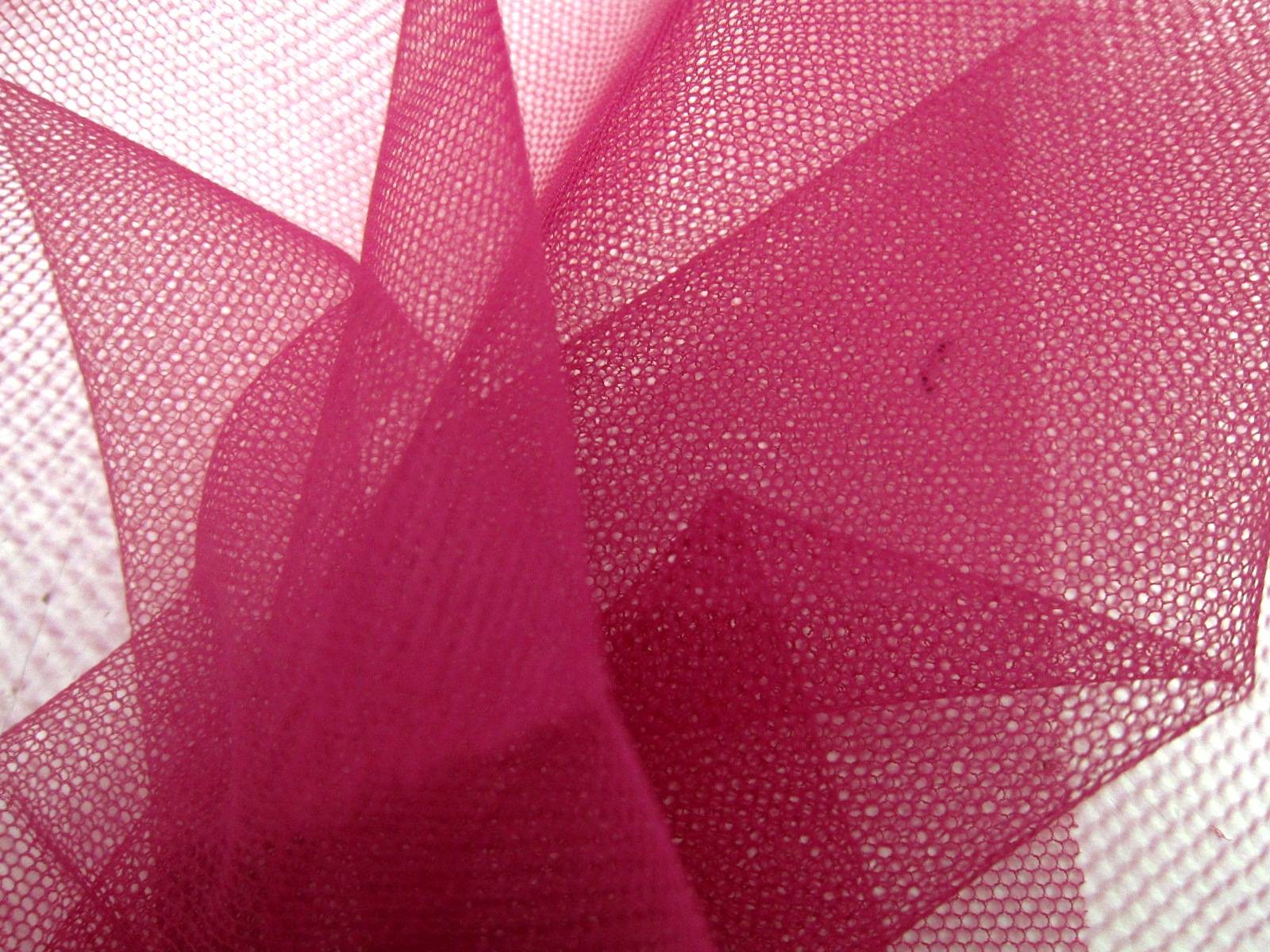 Italian Nylon Tulle in Fuxia1