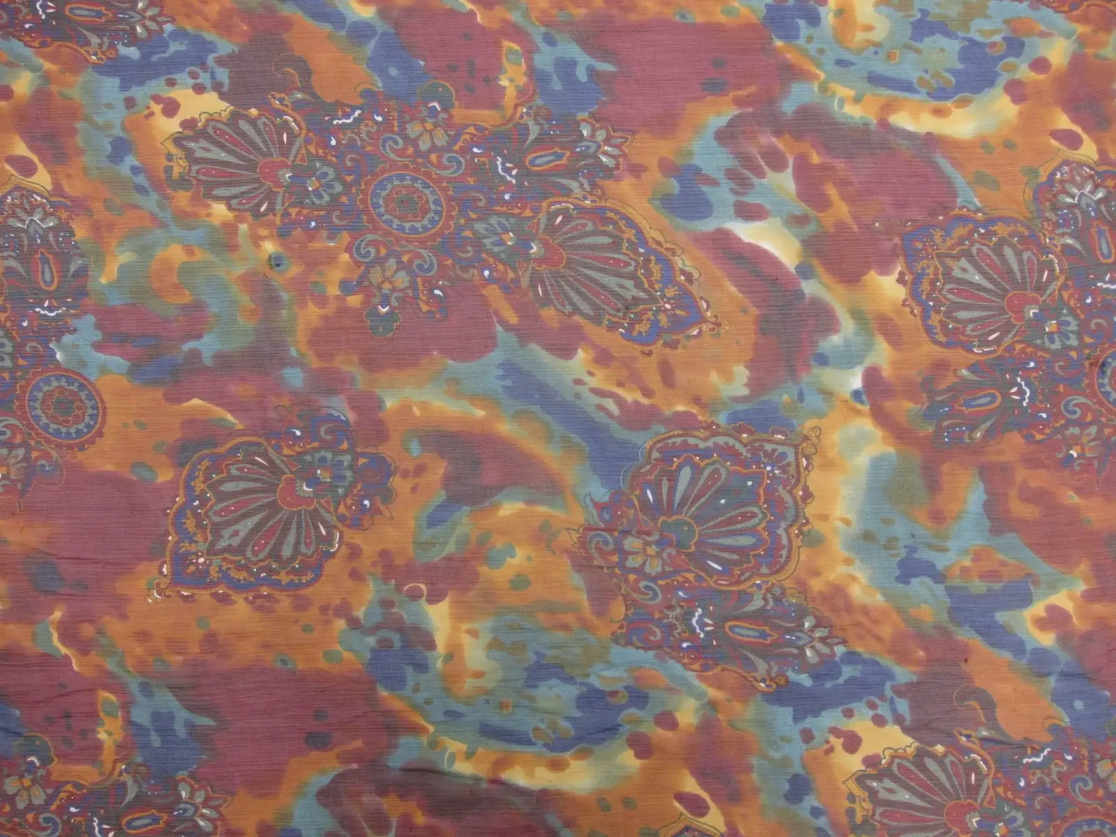 Printed Silk Crinkle Chiffon1