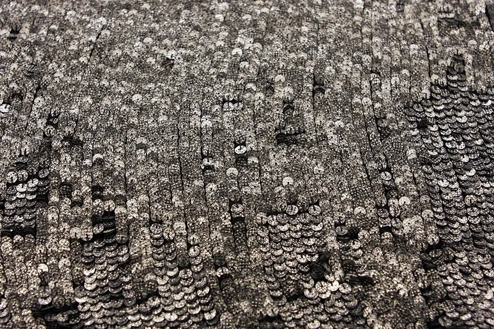 Novelty Sequins on Silk Chiffon0