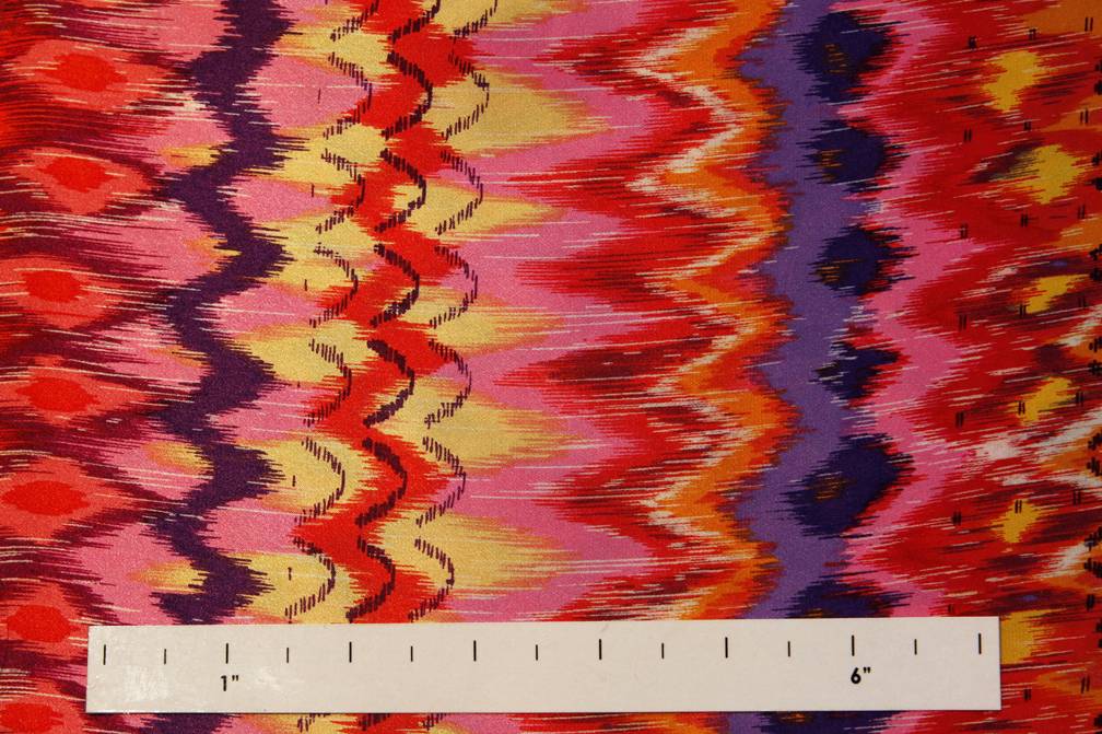 Printed Silk Charmeuse0