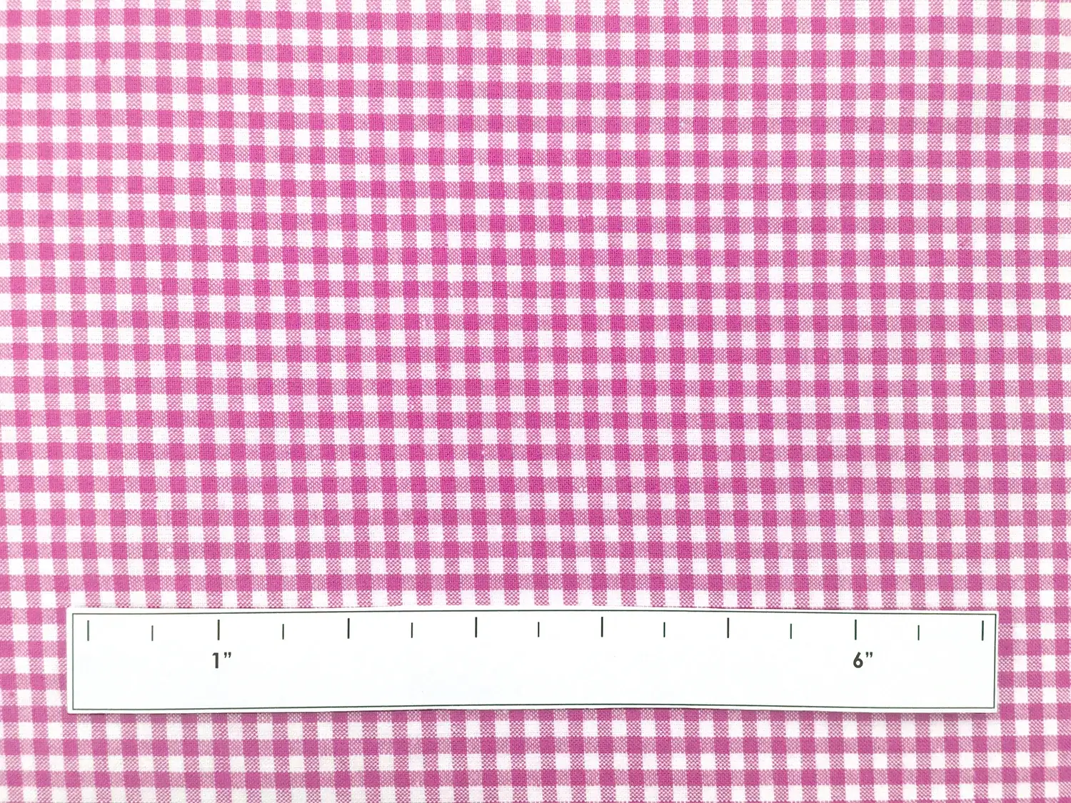 Carolina Cotton Gingham in Fuchsia 1