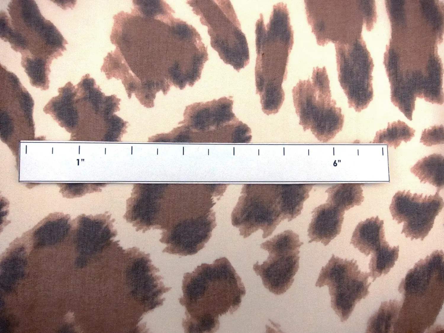 Silk Chiffon in Leopard Print1