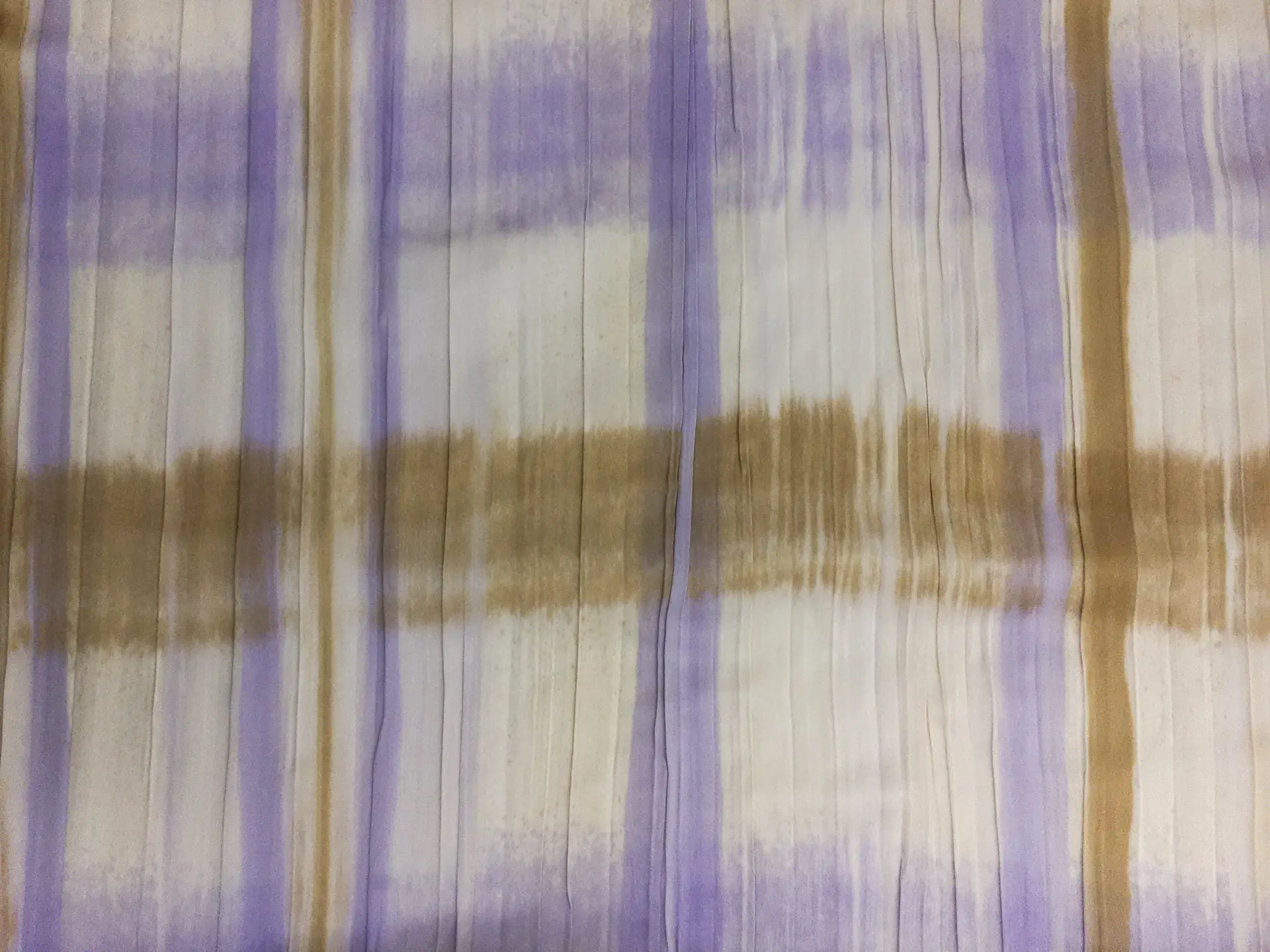 Pleated Printed Silk Charmeuse0