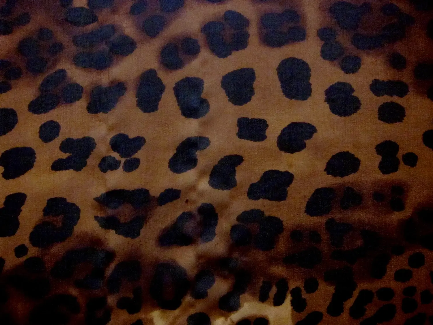 Silk Chiffon in Leopard Print0