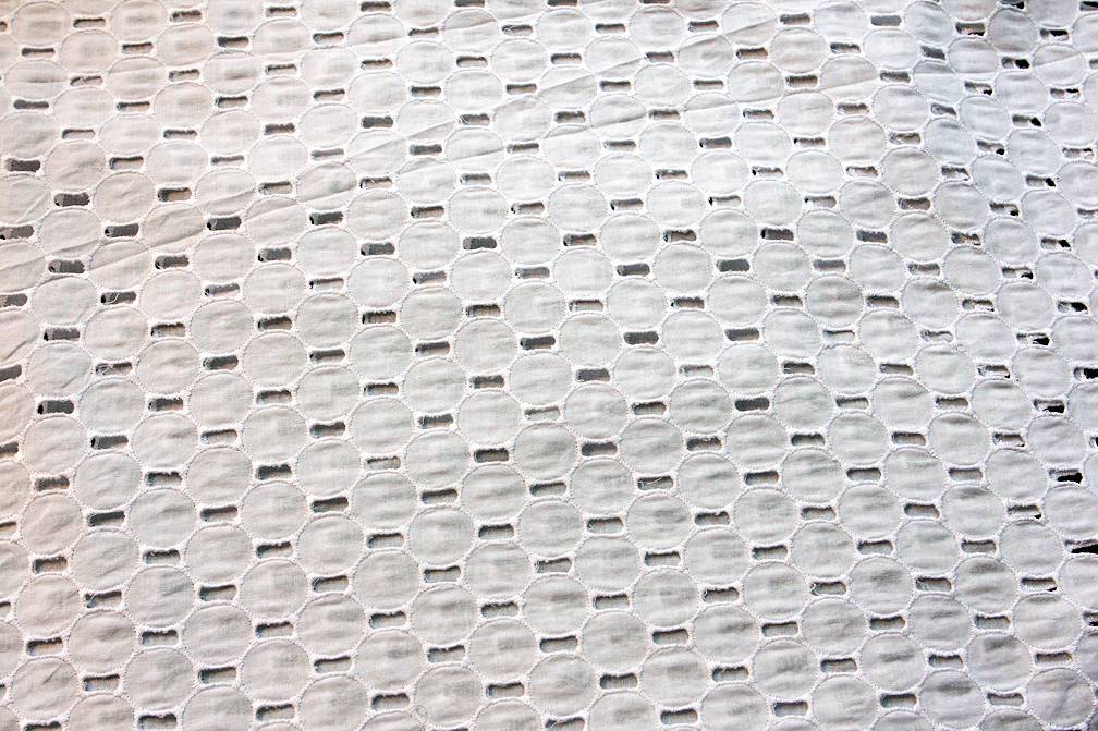 Cotton Eyelet in White1