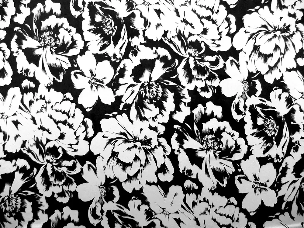 Printed Silk Charmeuse0