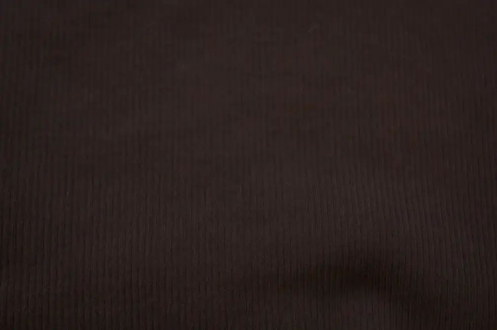 Virgin Wool Rib Knit in Chocolate0