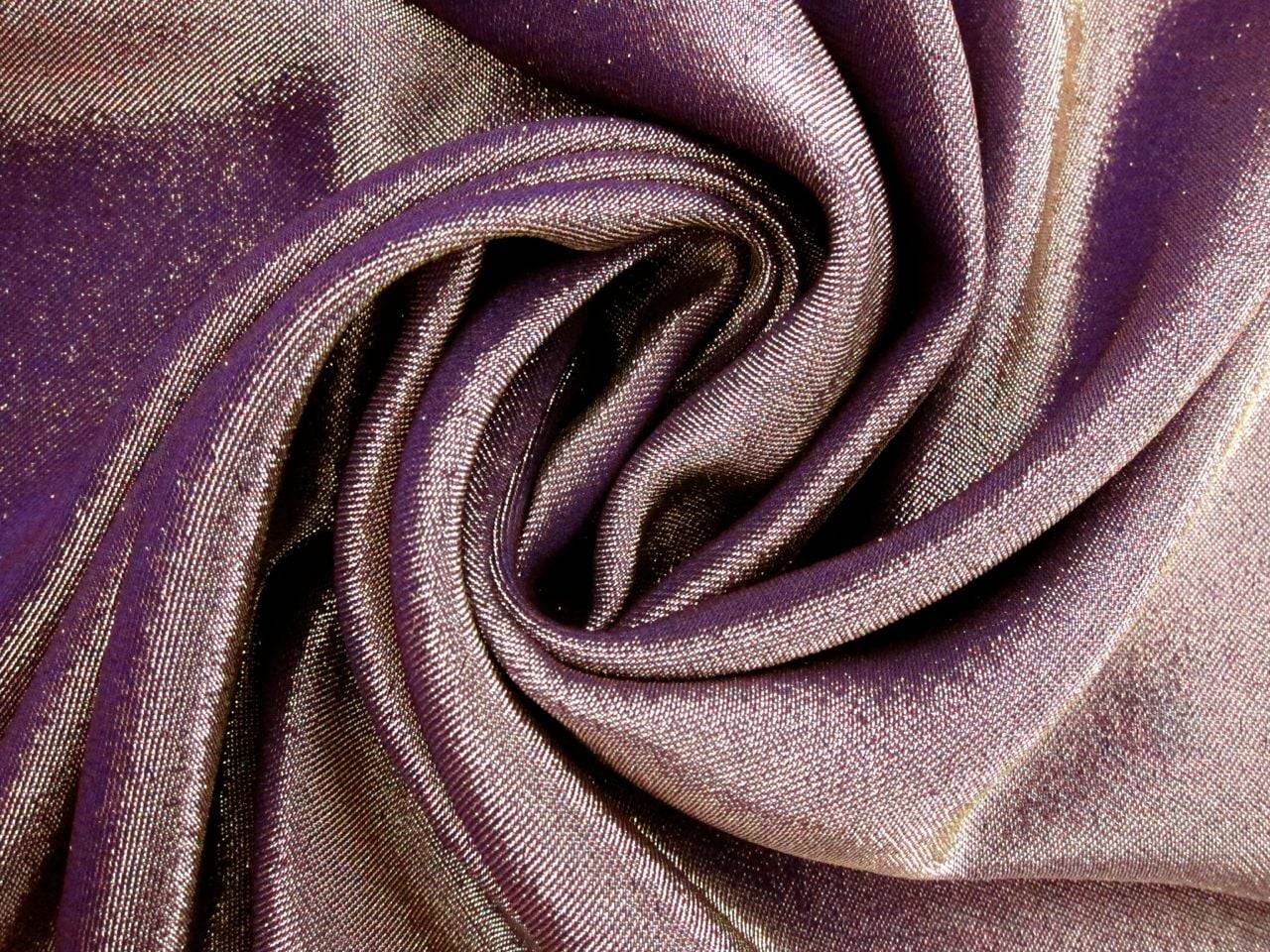 Silk Blend Crepe Lamé0