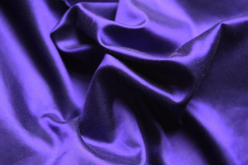 Silk and Cotton Sateen in Royal0