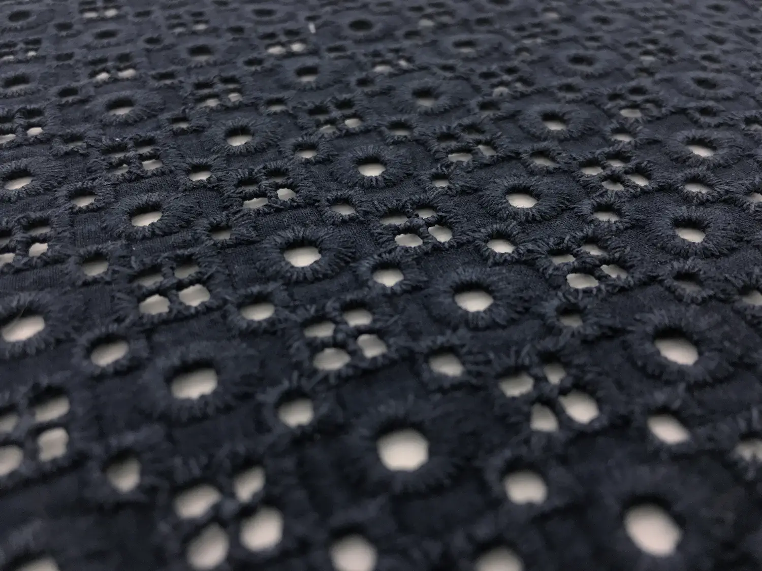 Cotton Eyelet in Midnight Navy2