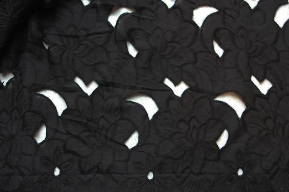 Cotton Eyelet in Black1