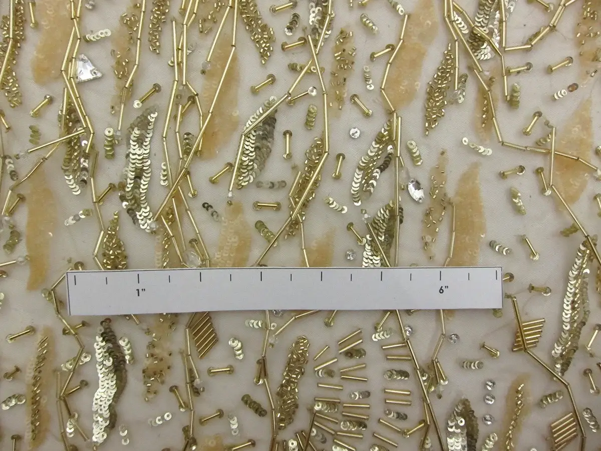 Novelty Hand Beaded Tulle1