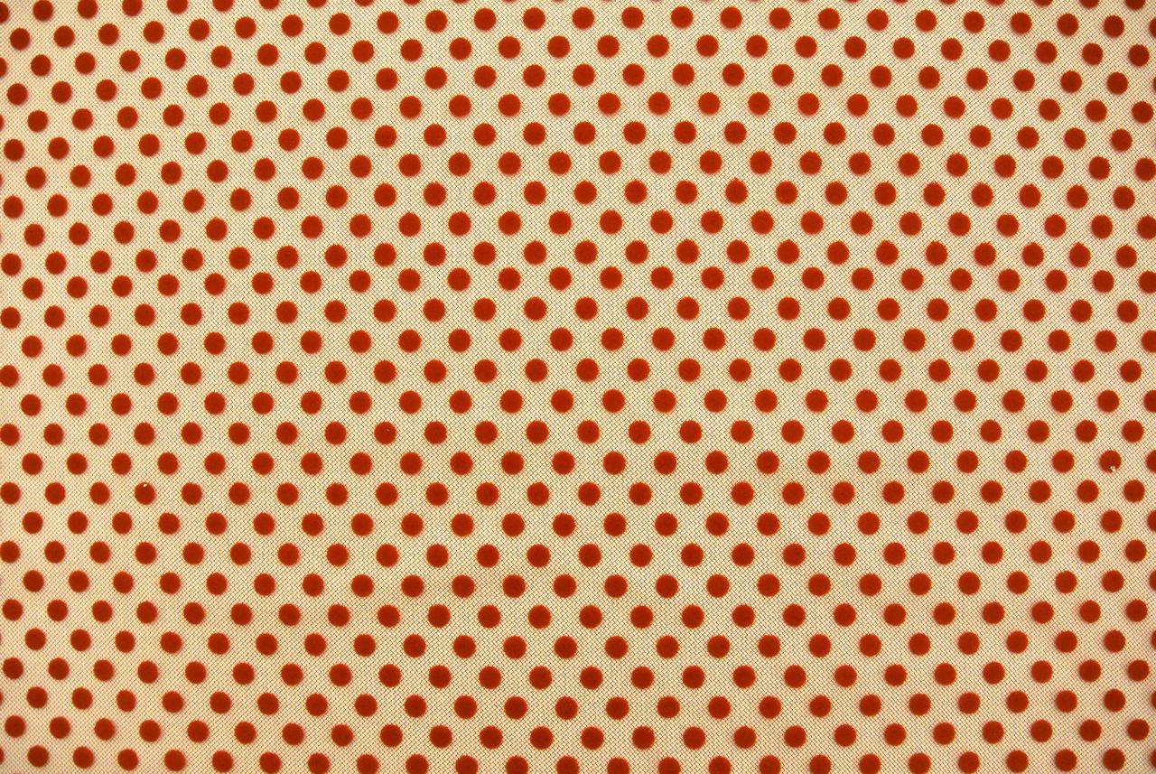 Polka Dotted Flocked Tulle0