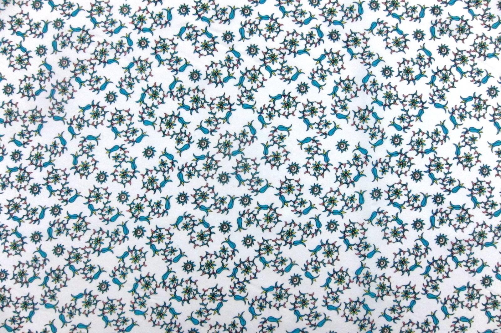Printed Silk Charmeuse0