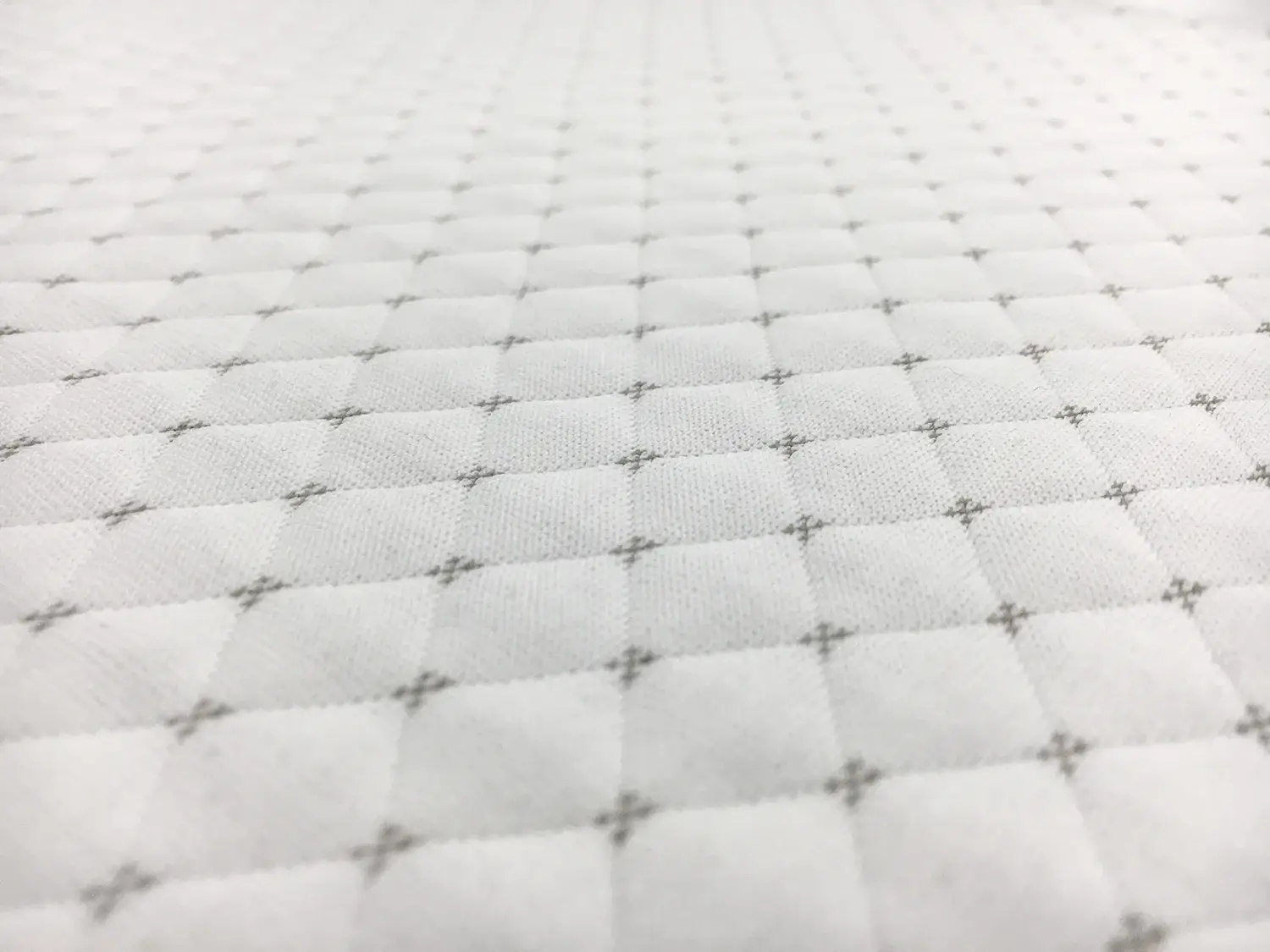 Quilted Novelty Knit in White3