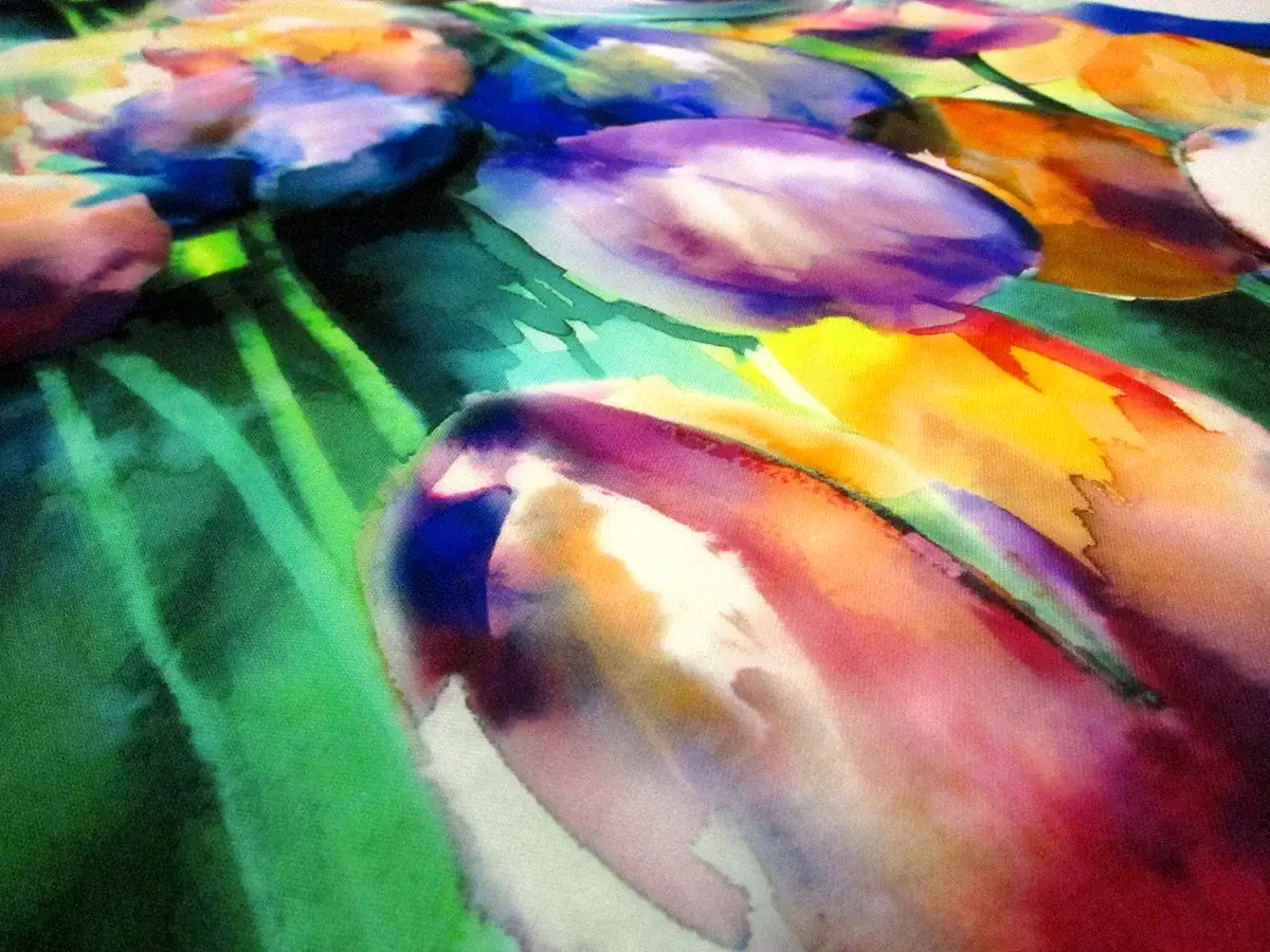 Printed Silk Gazar1