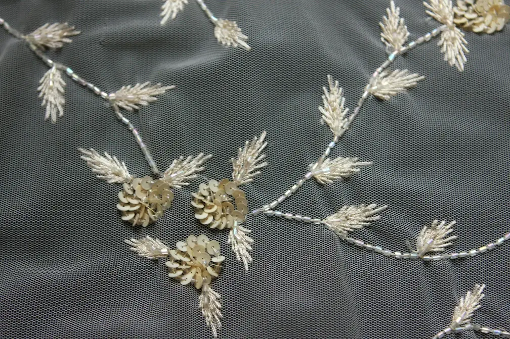 Beaded Embroidered Illusion0