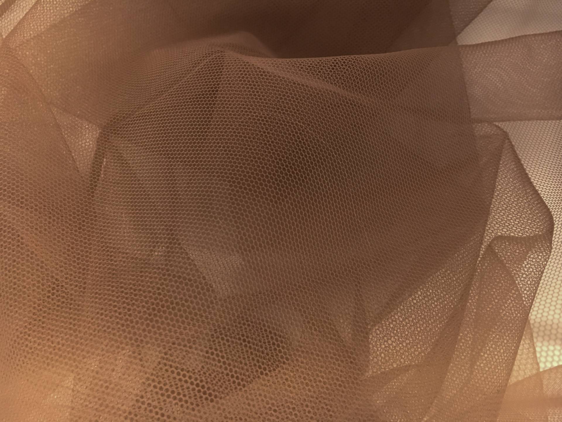 Nylon Tulle in Dark Nude0