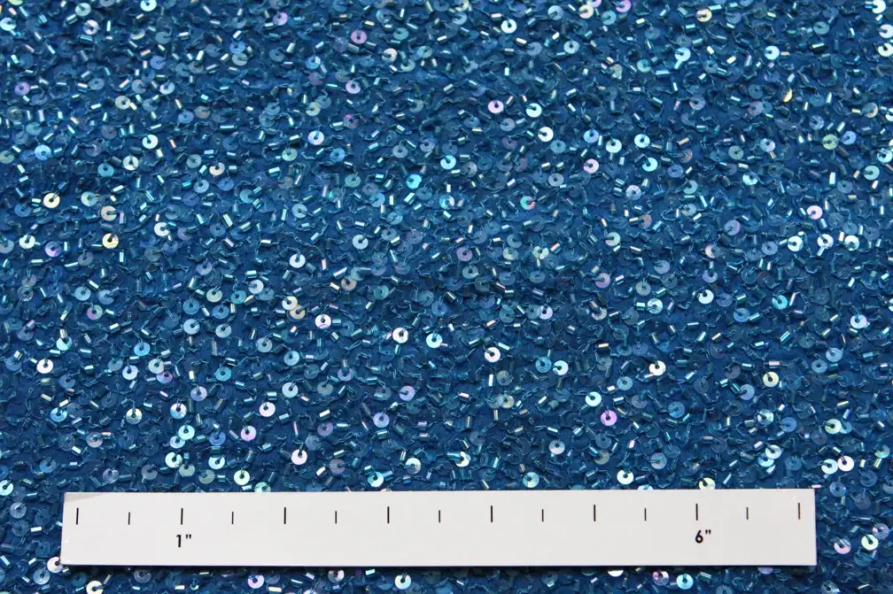 Sequins on Silk Chiffon1