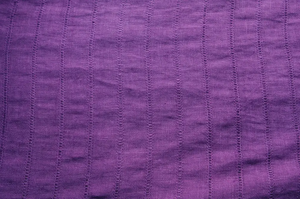 Linen Fagotting Purple0