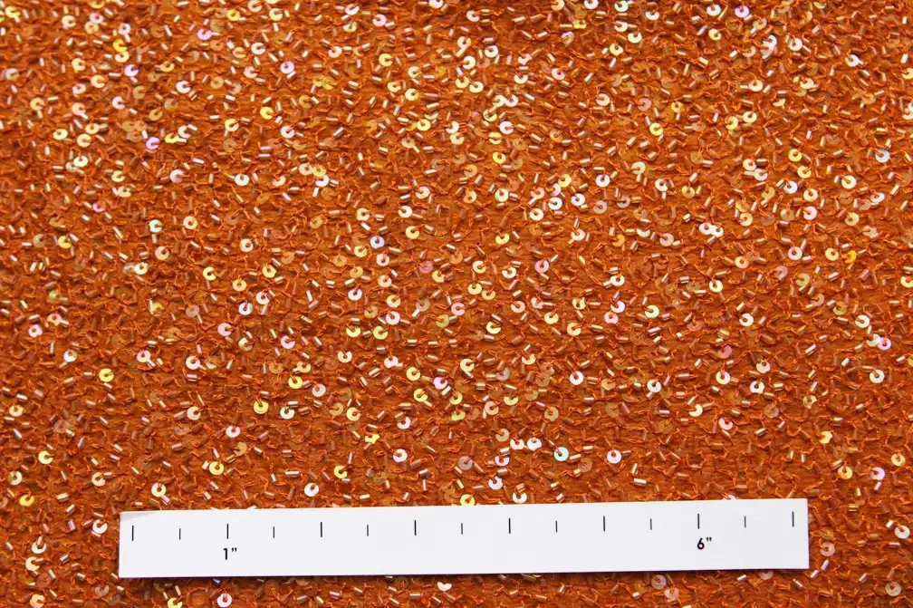 Sequins on Silk Chiffon1