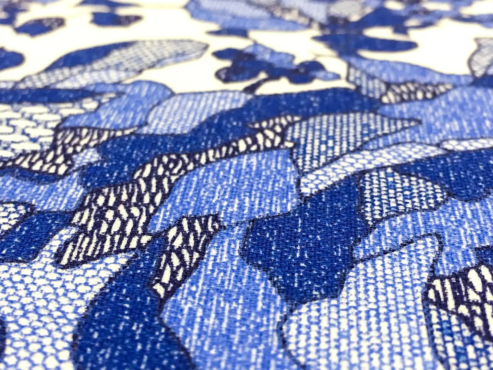 Printed Silk Couture Gazar with Roses3