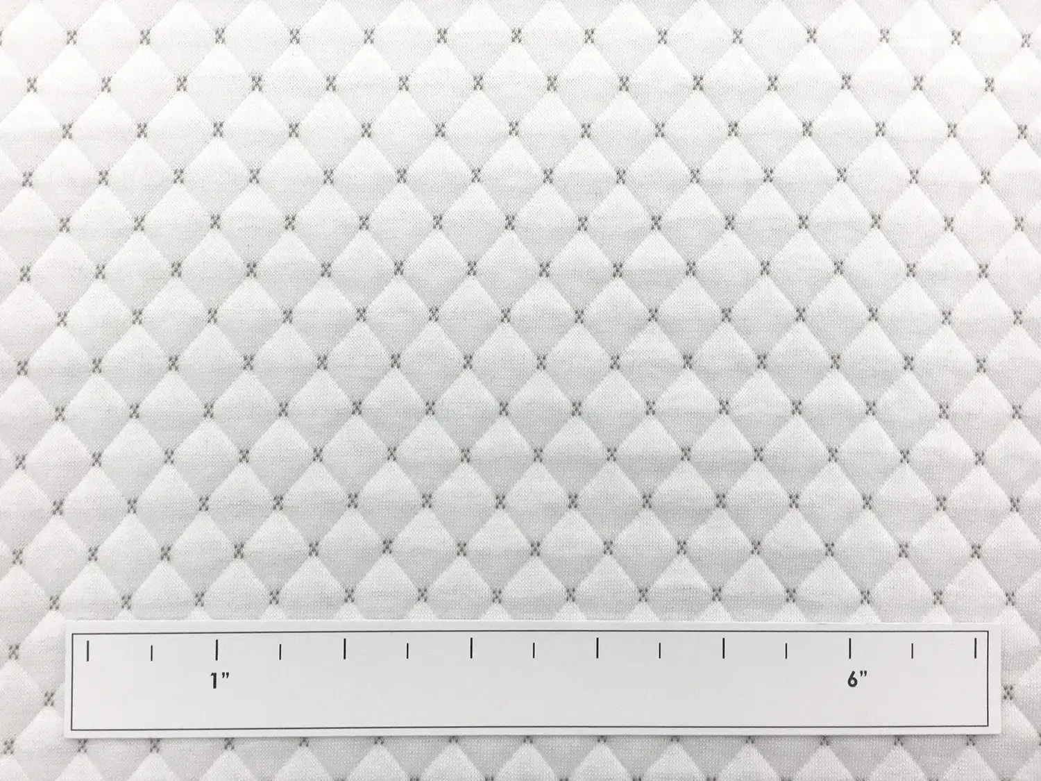 Quilted Novelty Knit in White2