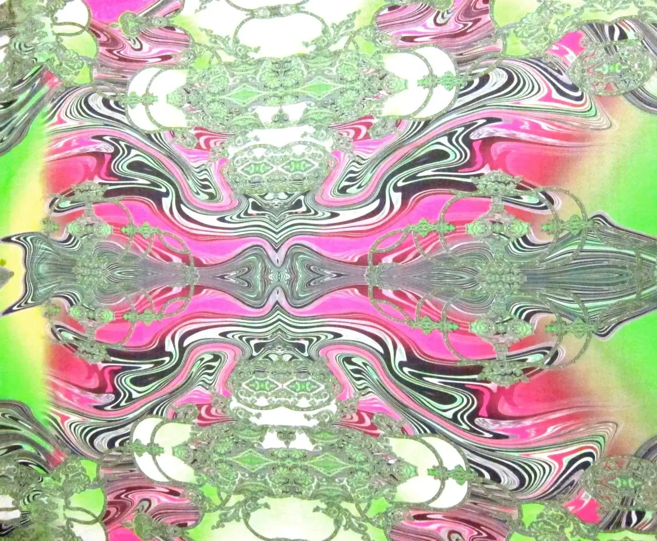 Printed Silk Chiffon Panel0