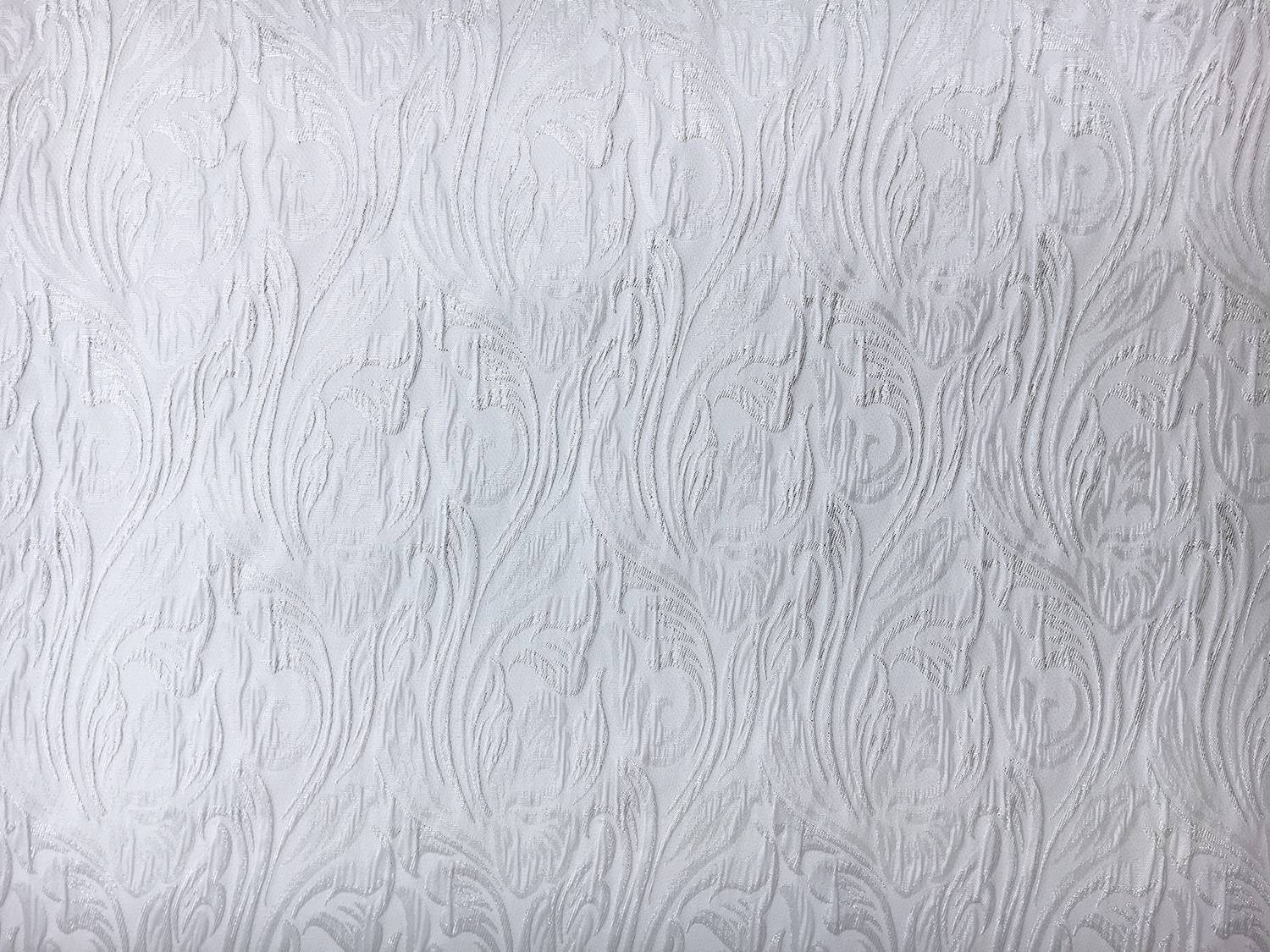 Silver Metallic Brocade0