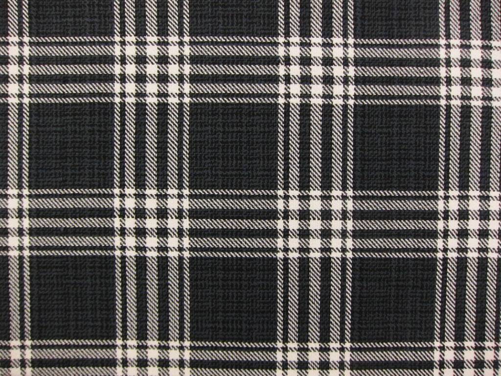 Cotton Upholstery Plaid Print 0