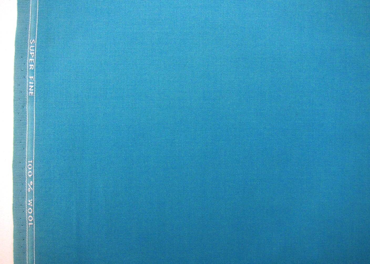 Wool Gabardine in Caribbean Turquoise0