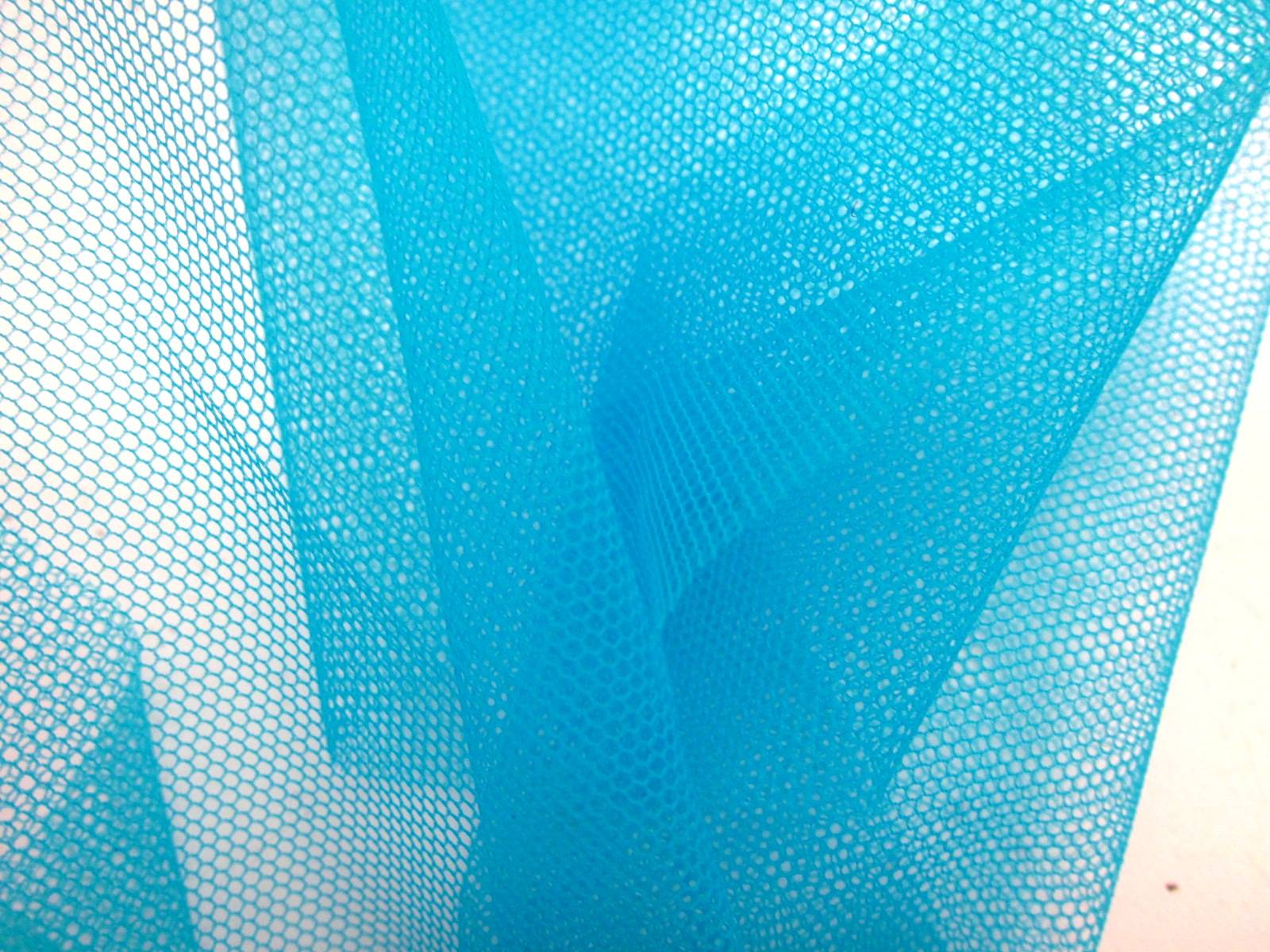 Italian Nylon Tulle in Turchese1