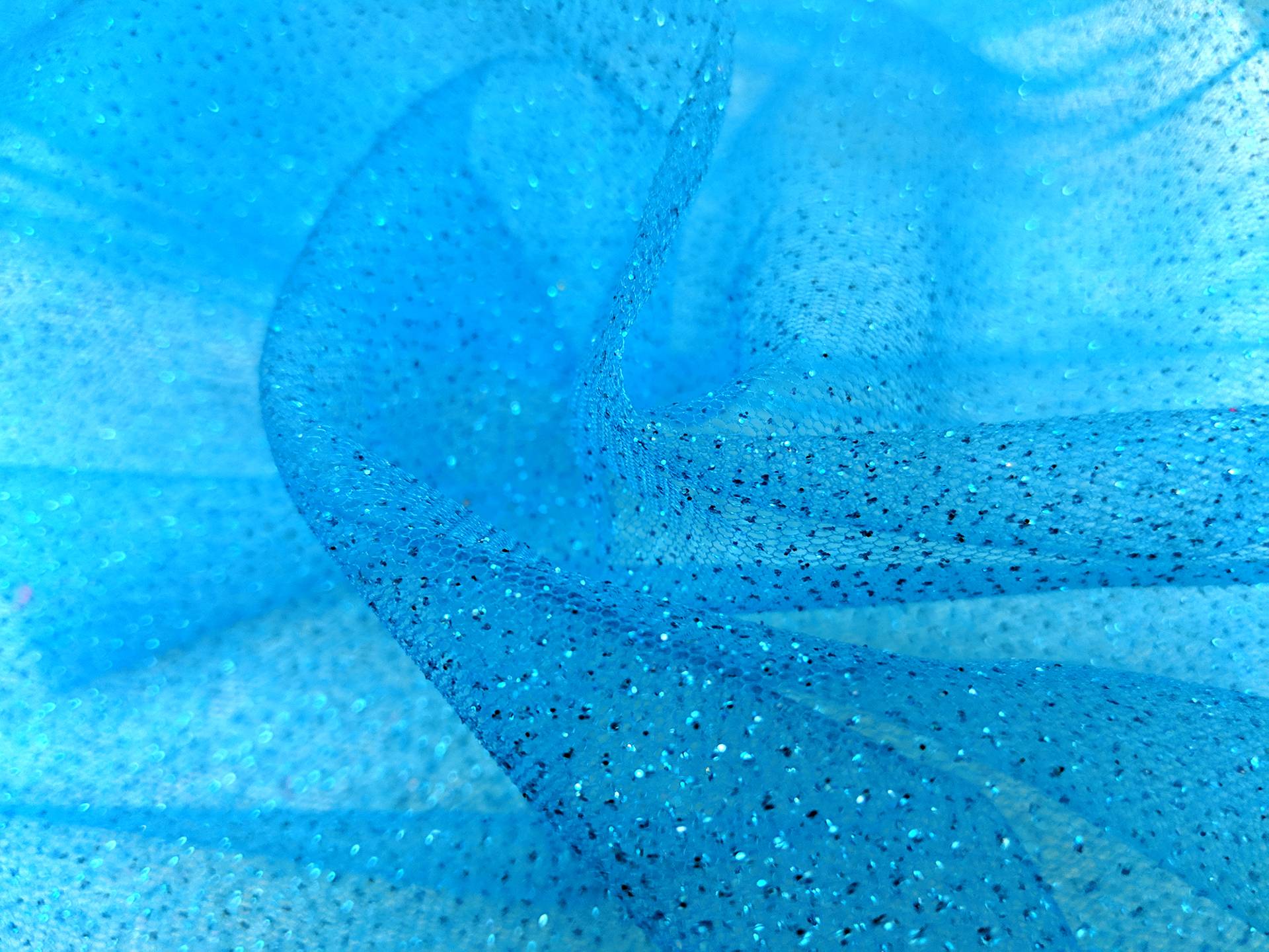 Glitter Tulle In Turquoise 