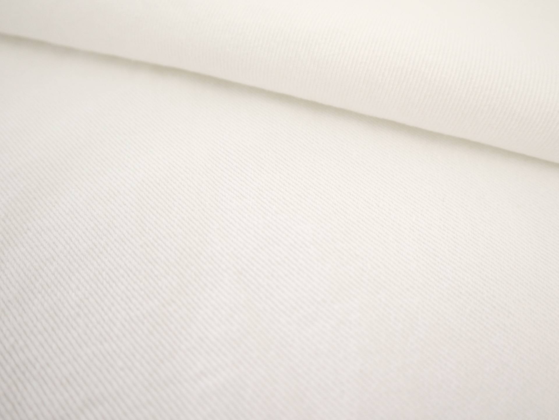 12oz Washed Cotton Denim in Snow White