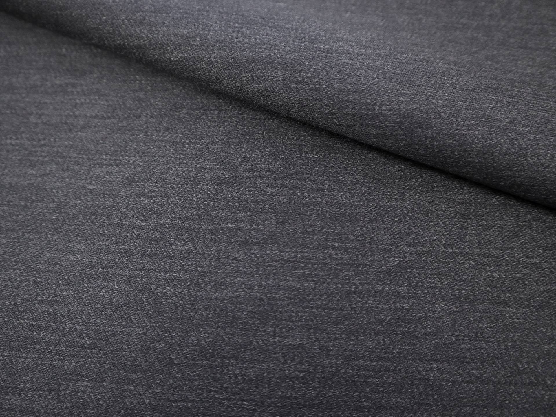 Wool Satin Suiting in Charcoal