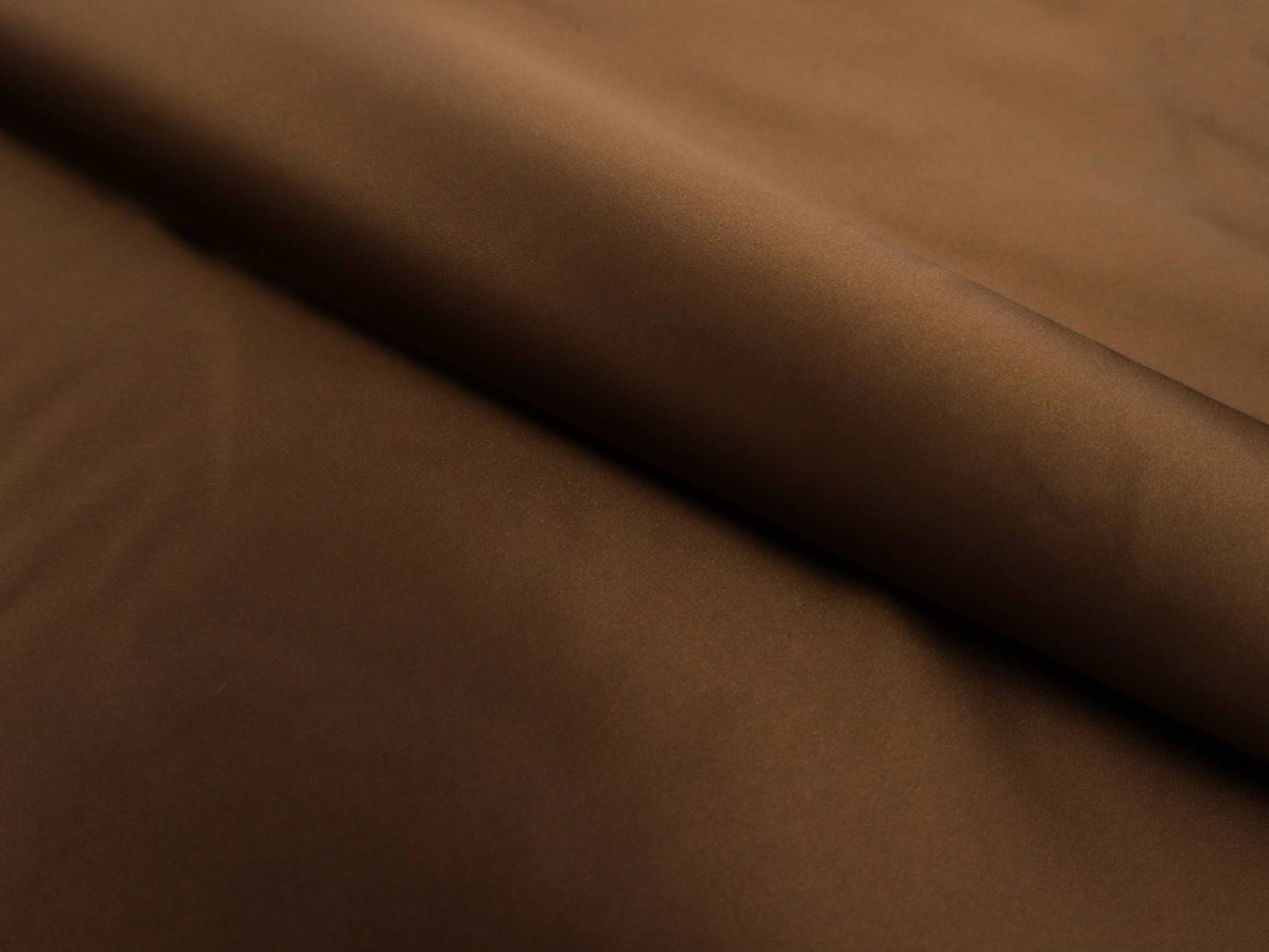 Pure Silk Duchesse Satin in Brown